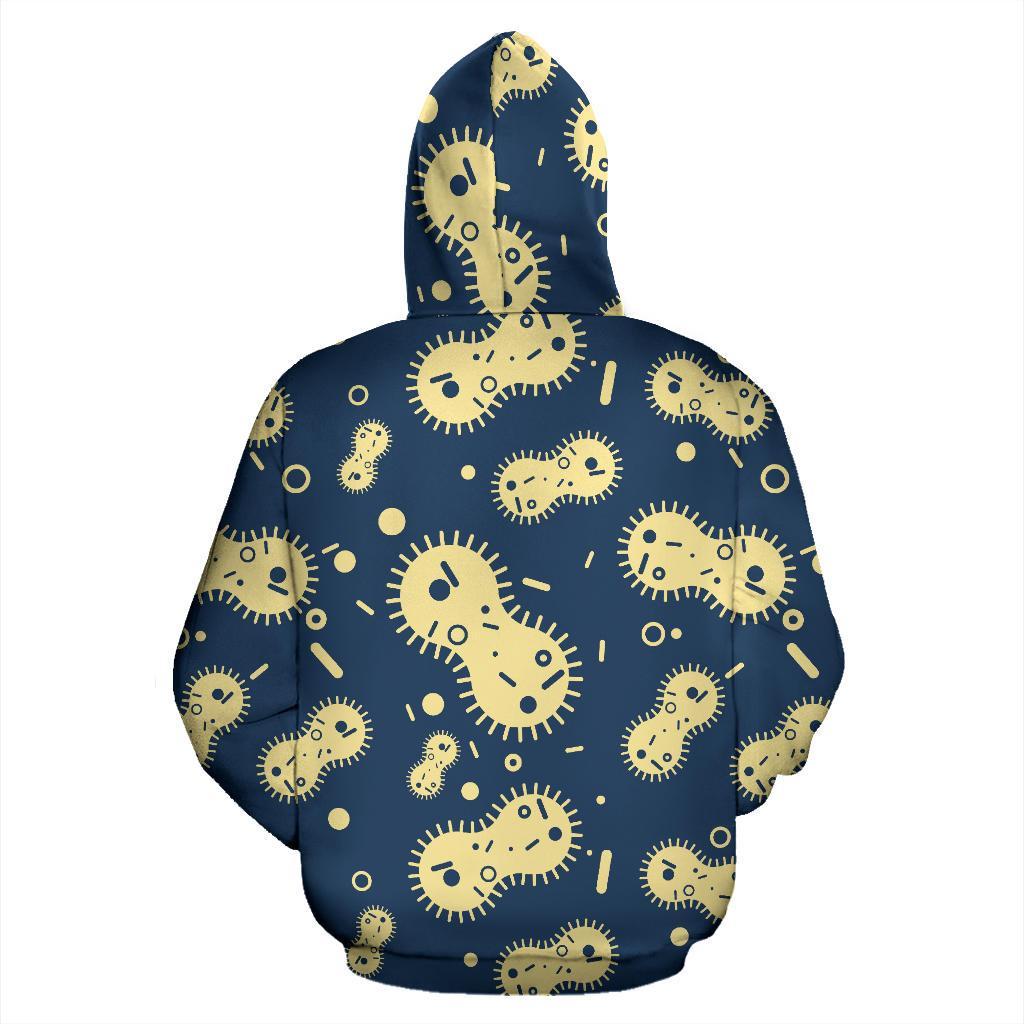 Virus Bacteria Print Pattern Men Women Pullover Hoodie-grizzshop