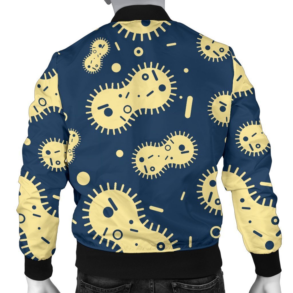 Virus Bacteria Print Pattern Men's Bomber Jacket-grizzshop