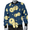 Virus Bacteria Print Pattern Men's Bomber Jacket-grizzshop