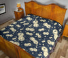 Virus Bacteria Print Pattern Quilt-grizzshop