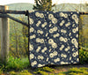 Virus Bacteria Print Pattern Quilt-grizzshop