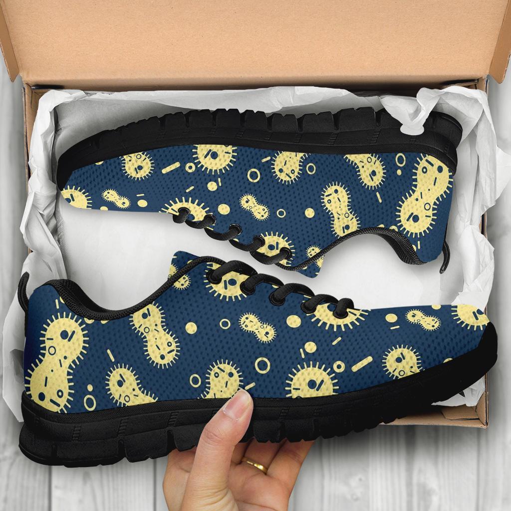 Virus Bacteria Print Pattern Sneaker Shoes For Men Women-grizzshop