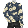 Virus Bacteria Print Pattern Women's Sweatshirt-grizzshop