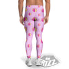 Volleyball Pastel Print Pattern Men's Leggings-grizzshop