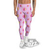 Volleyball Pastel Print Pattern Men's Leggings-grizzshop