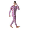 Volleyball Pastel Print Pattern Men's Pajamas-grizzshop