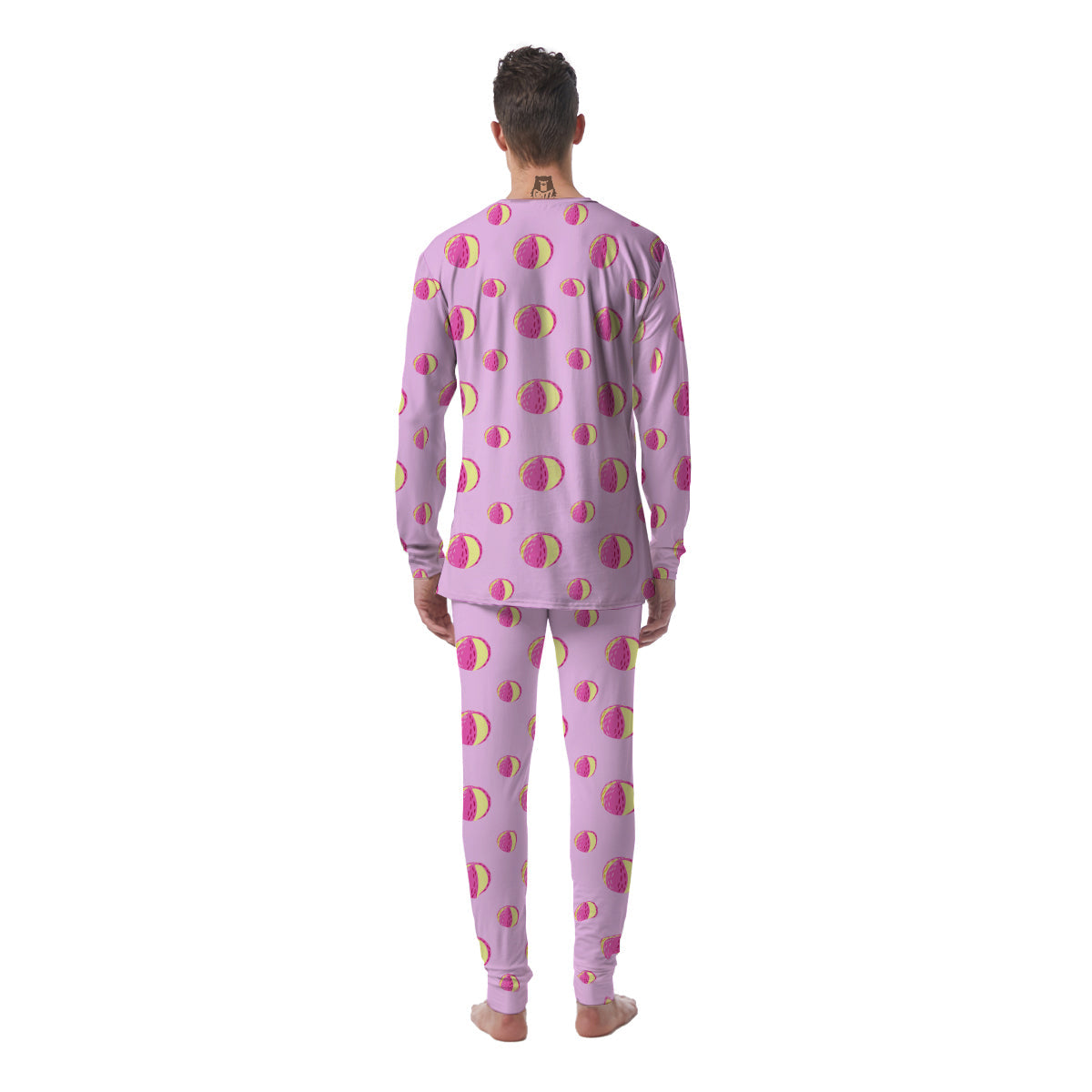 Volleyball Pastel Print Pattern Men's Pajamas-grizzshop