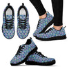 Volleyball Pattern Print Black Sneaker Shoes For Men Women-grizzshop