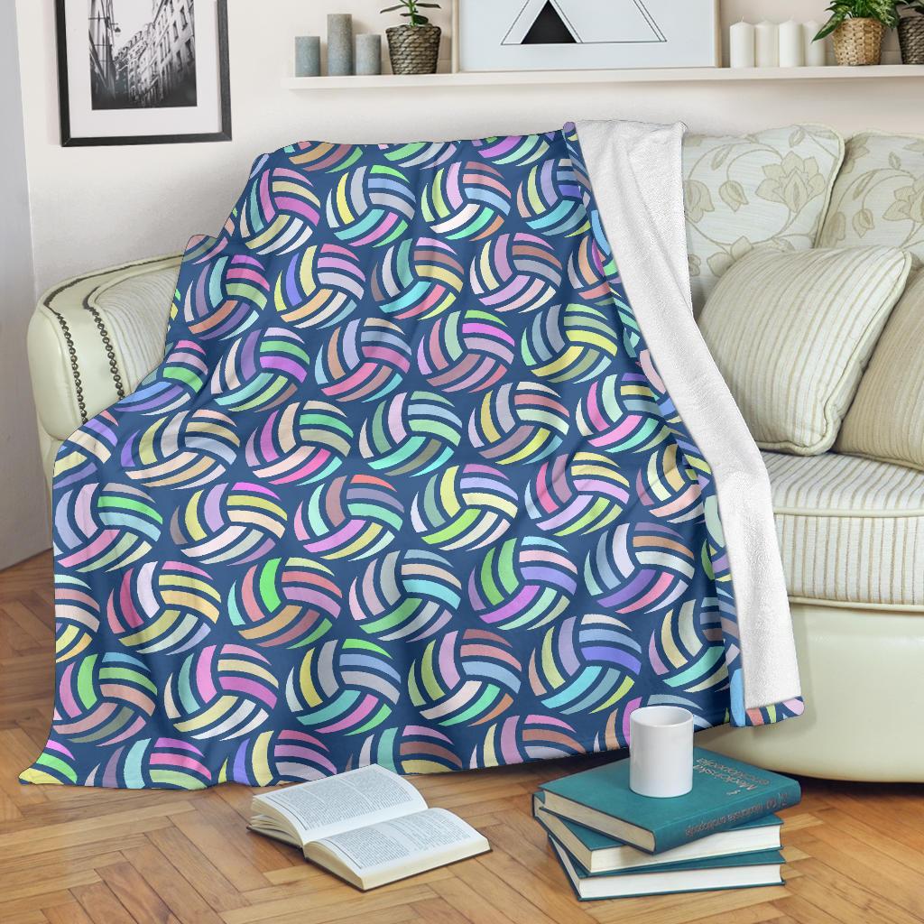 Volleyball Pattern Print Blanket-grizzshop