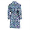 Volleyball Pattern Print Men Long Robe-grizzshop