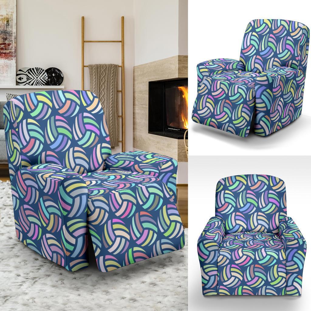 Volleyball Pattern Print Recliner Cover-grizzshop