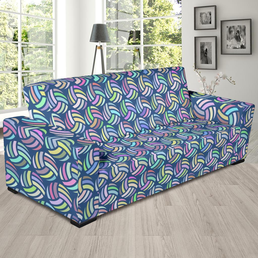 Volleyball Pattern Print Sofa Covers-grizzshop