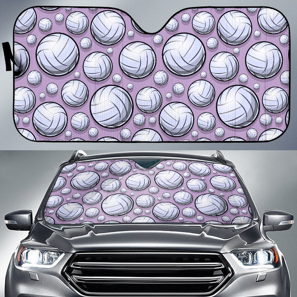 Volleyball Print Pattern Car Sun Shade-grizzshop