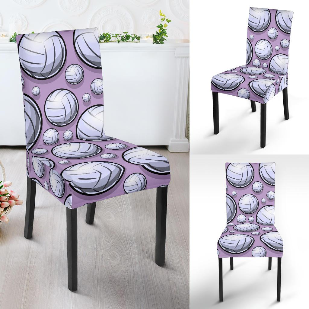 Volleyball Print Pattern Chair Cover-grizzshop