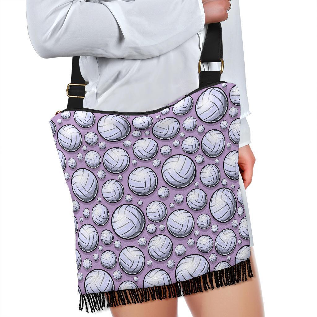 Volleyball Print Pattern Crossbody Bags-grizzshop