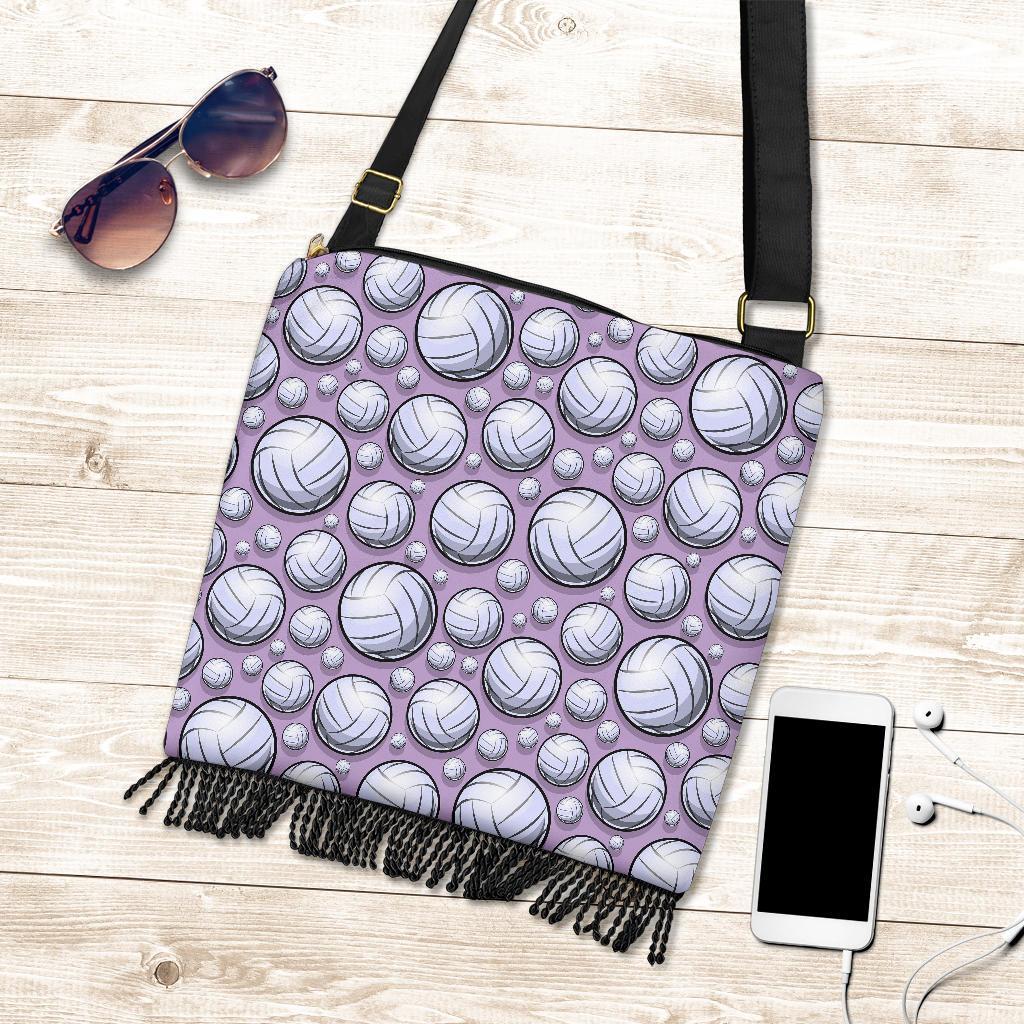 Volleyball Print Pattern Crossbody Bags-grizzshop