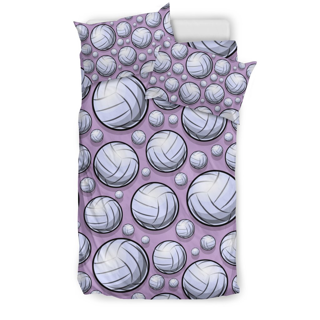 Volleyball Print Pattern Duvet Cover Bedding Set-grizzshop