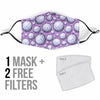 Volleyball Print Pattern Face Mask-grizzshop