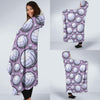 Volleyball Print Pattern Hooded Blanket-grizzshop