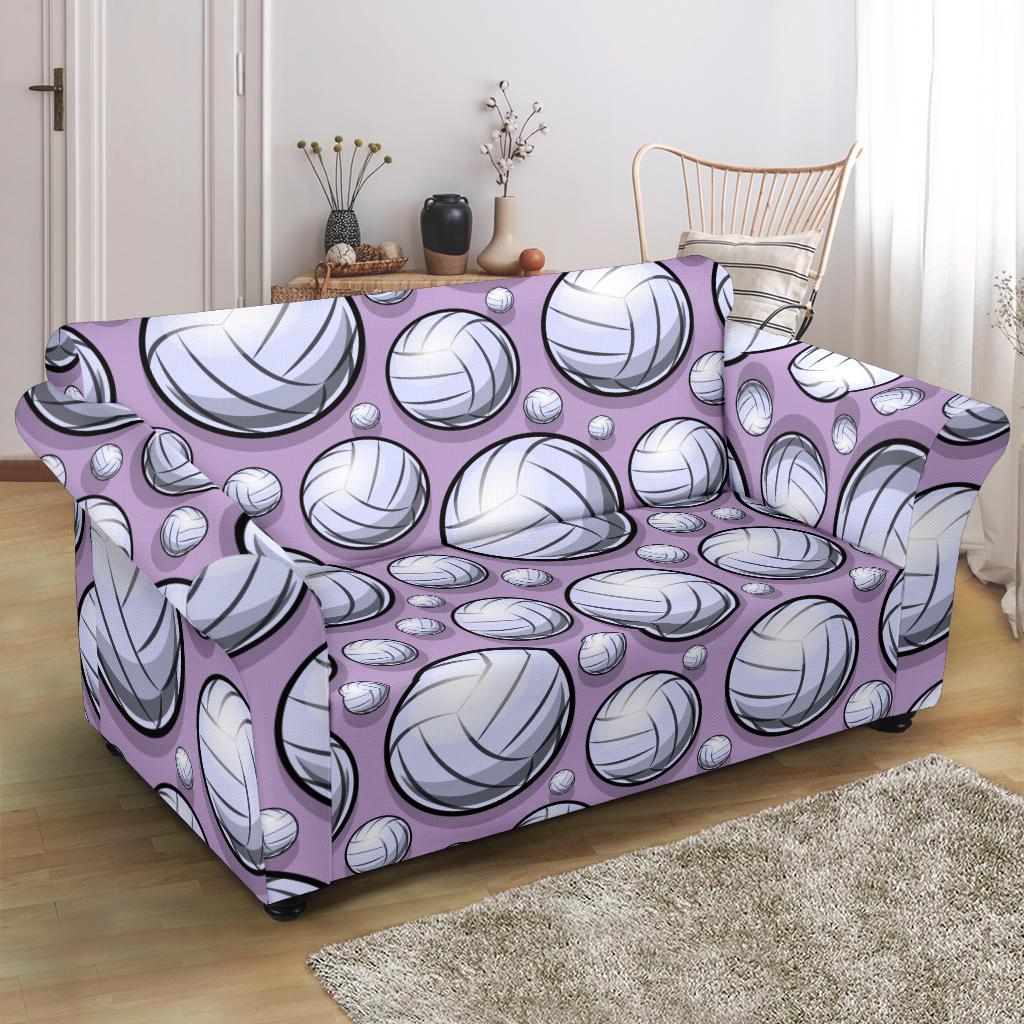 Volleyball Print Pattern Loveseat Cover-grizzshop