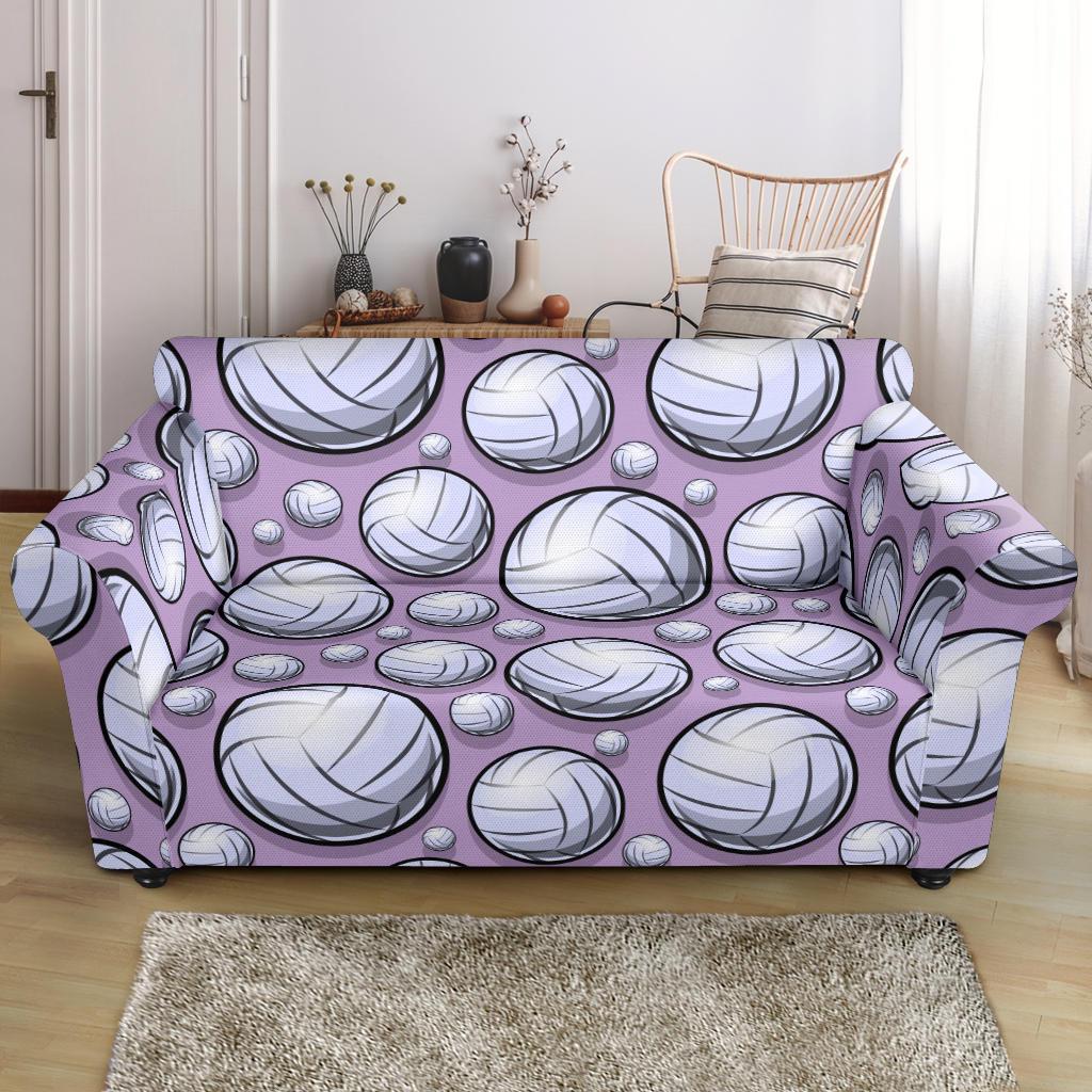 Volleyball Print Pattern Loveseat Cover-grizzshop