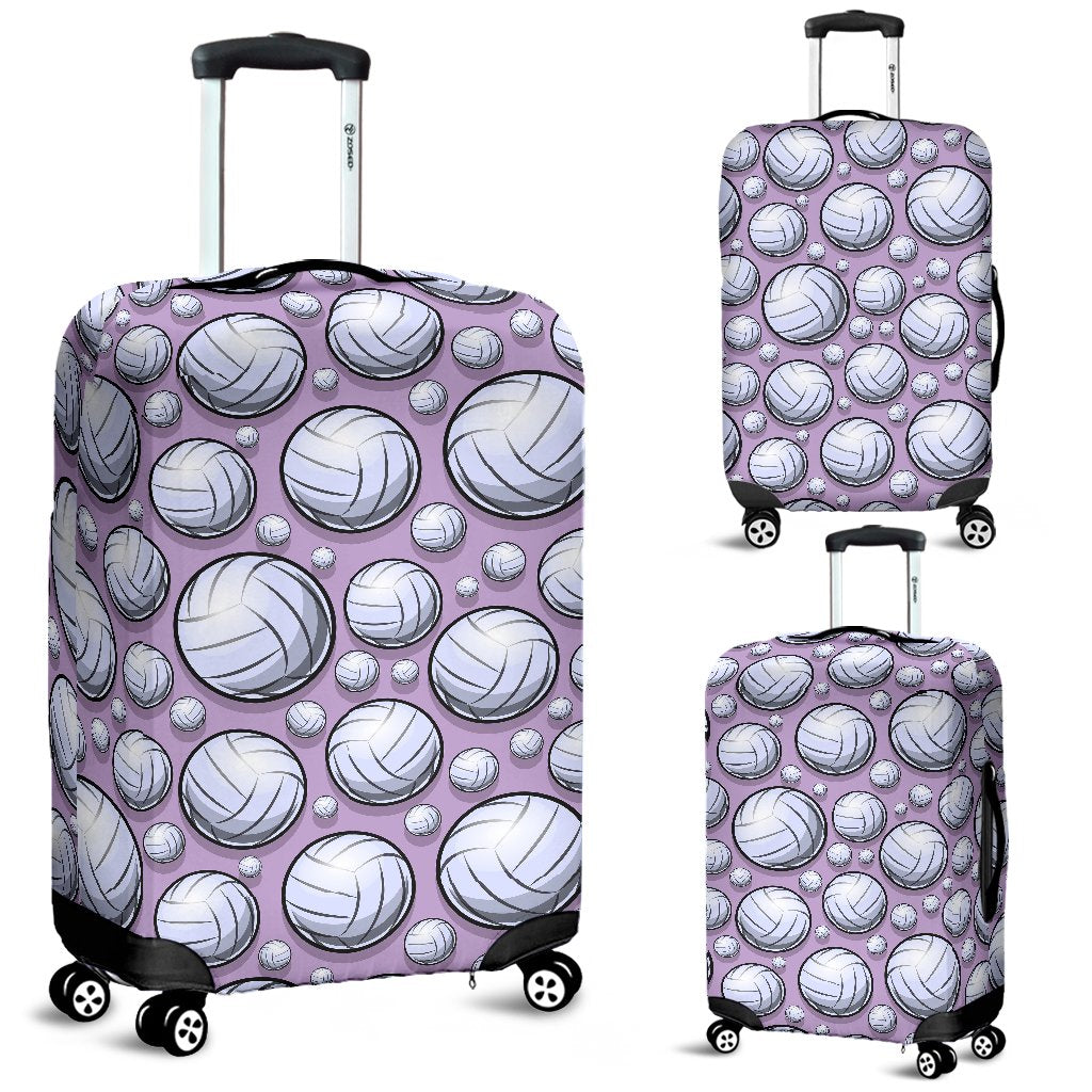 Volleyball Print Pattern Luggage Cover Protector-grizzshop