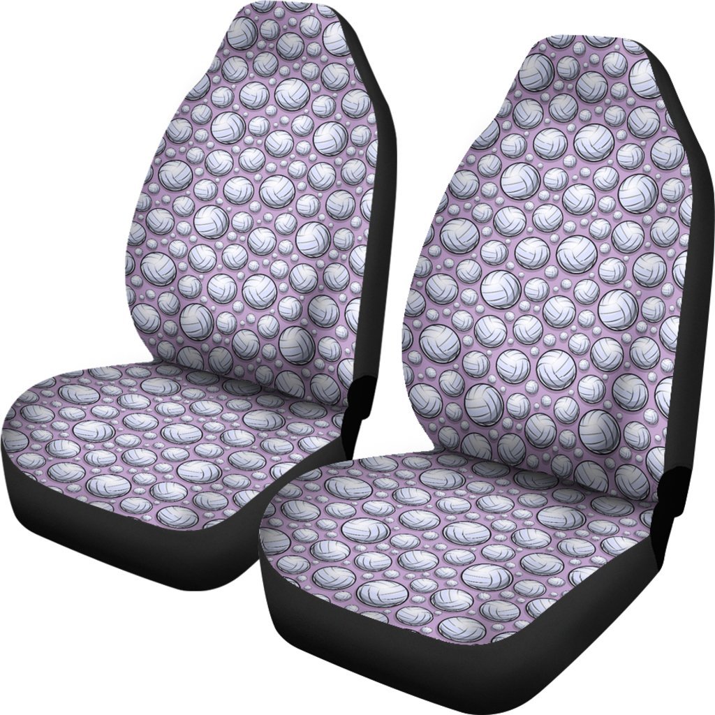 Volleyball Print Pattern Universal Fit Car Seat Cover-grizzshop