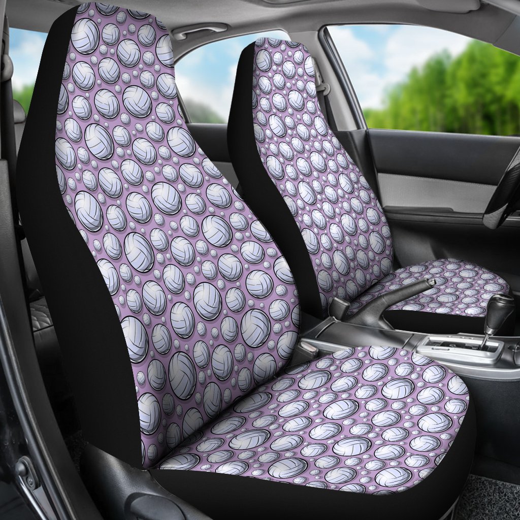 Volleyball Print Pattern Universal Fit Car Seat Cover-grizzshop