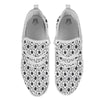 Volleyball White And Black Print Pattern White Athletic Shoes-grizzshop