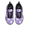 Volleyball White And Purple Print Pattern Black Sneaker-grizzshop