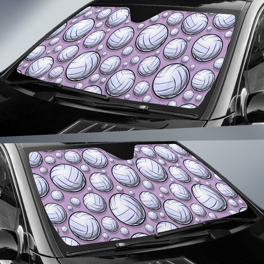 Volleyball Print Pattern Car Sun Shade-grizzshop