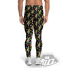 Voodoo Doll Cartoon Print Pattern Men's Leggings-grizzshop