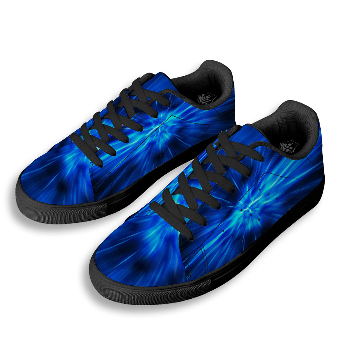 Vortex Lightspeed Print Black Low Top Sneakers-grizzshop