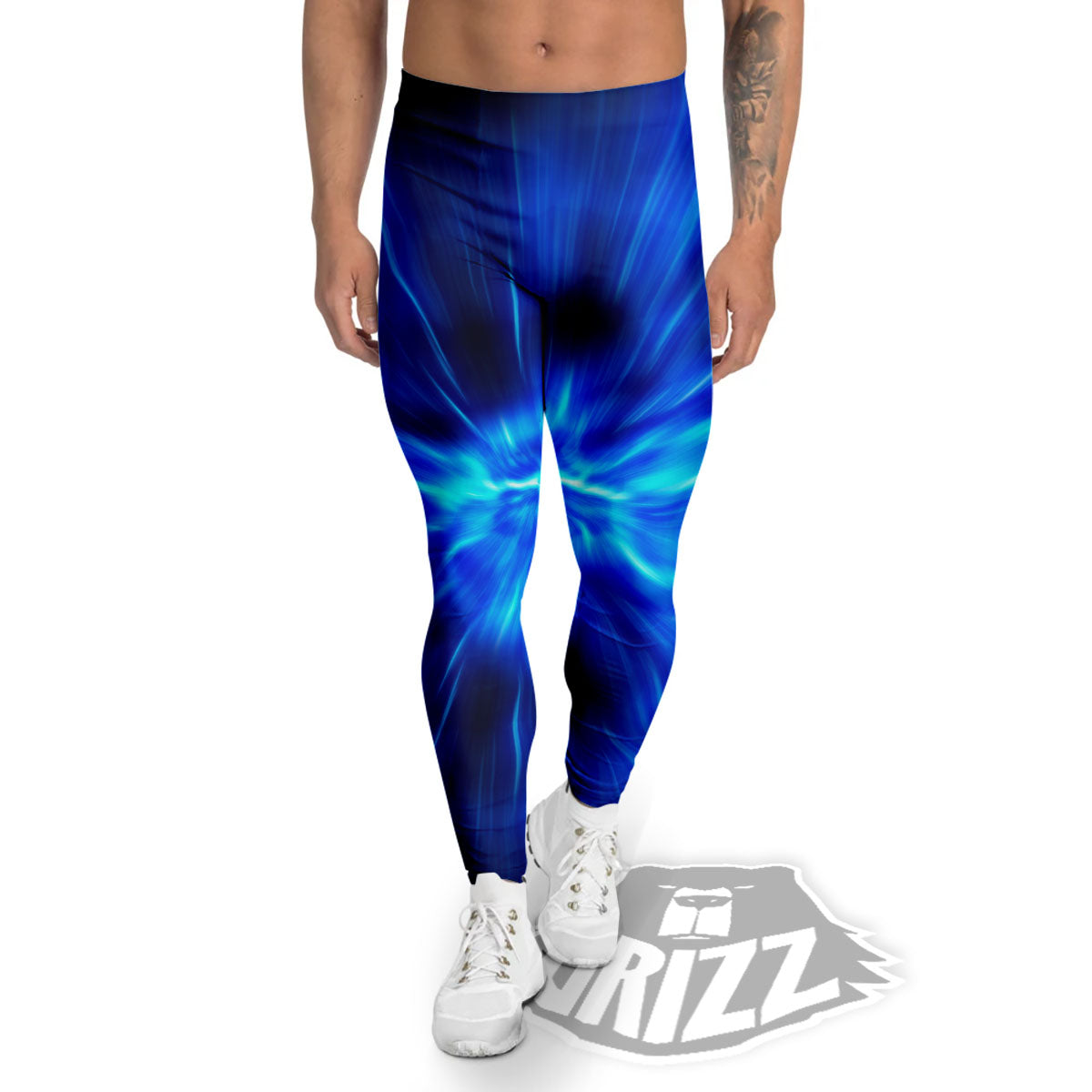 Vortex Lightspeed Print Men's Leggings-grizzshop