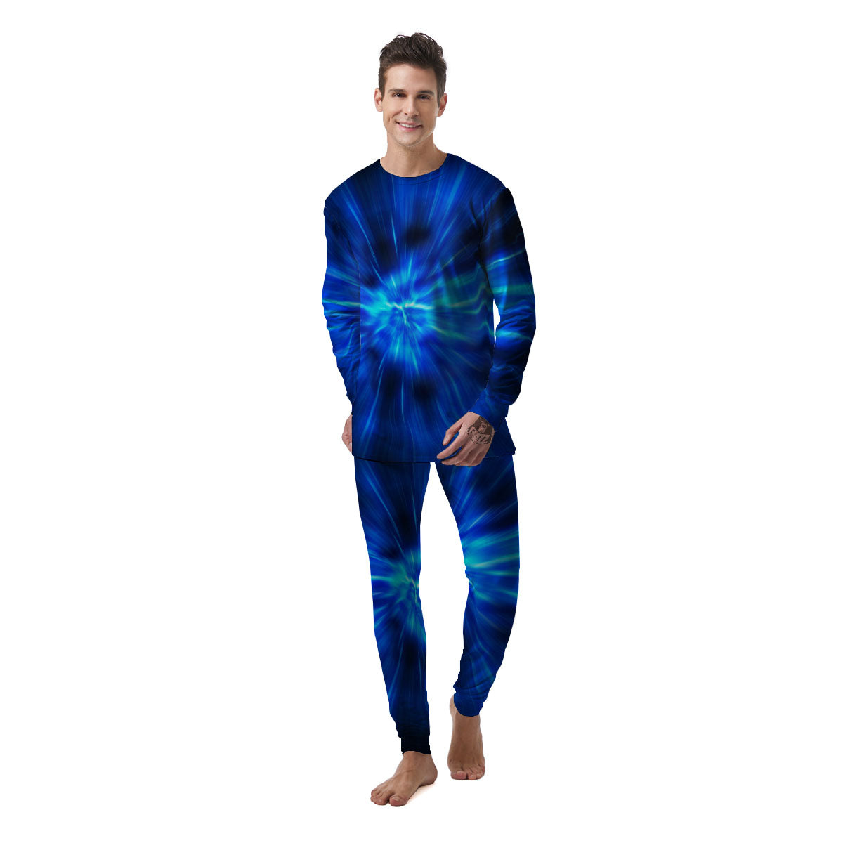 Vortex Lightspeed Print Men's Pajamas-grizzshop