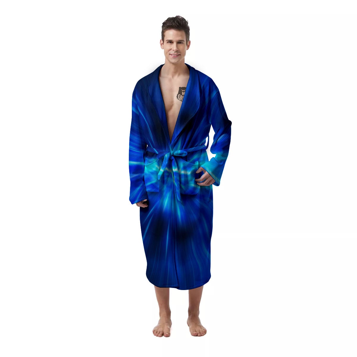 Vortex Lightspeed Print Men's Robe-grizzshop