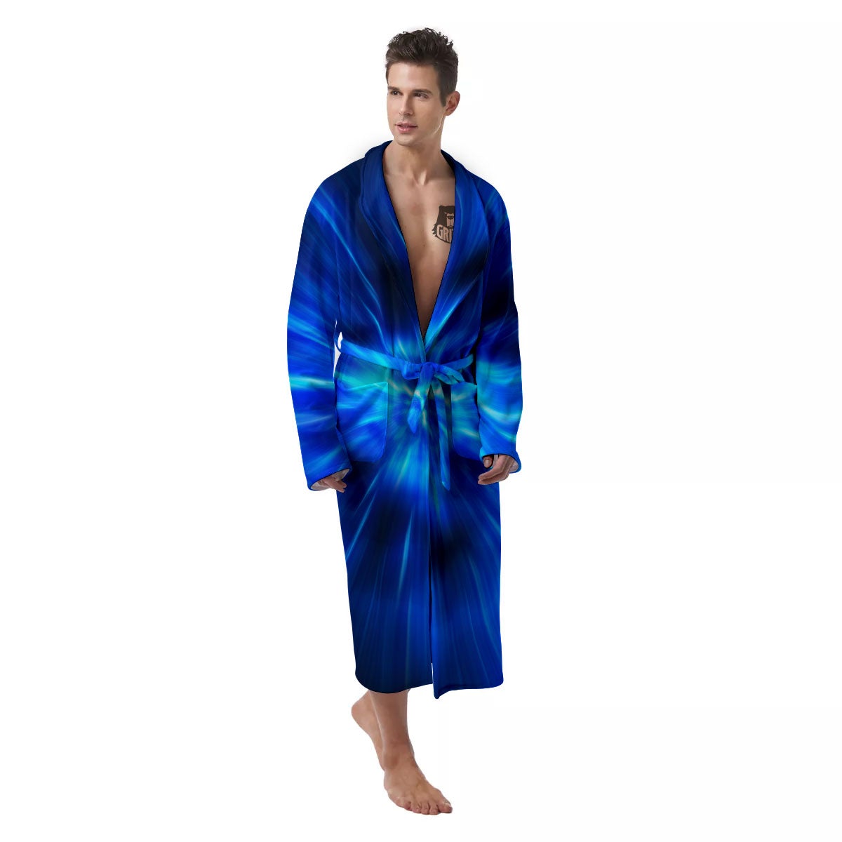 Vortex Lightspeed Print Men's Robe-grizzshop