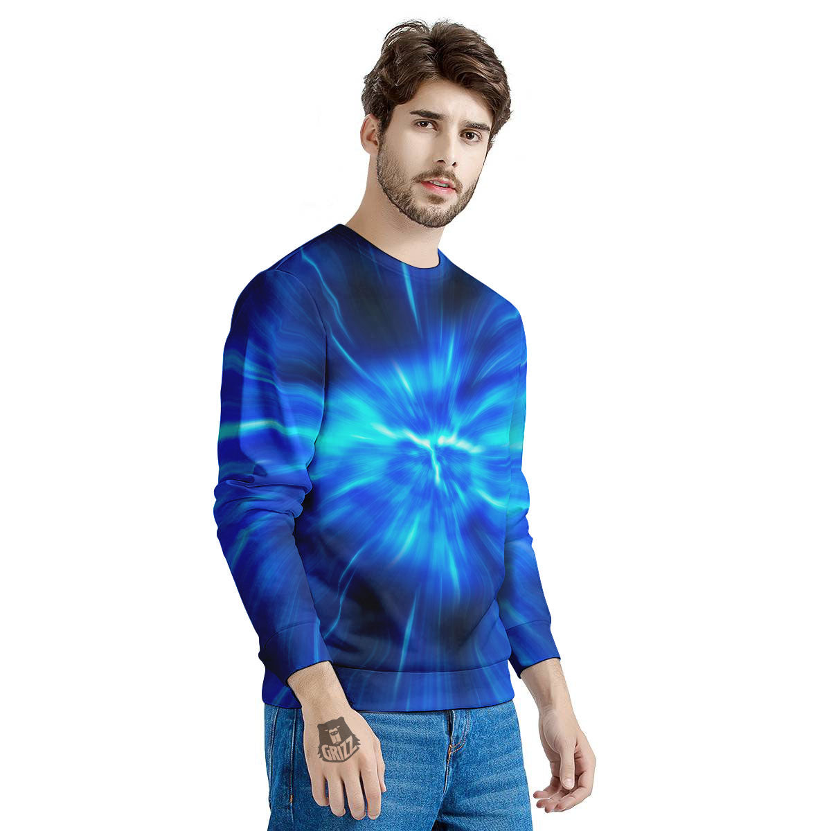 Vortex Lightspeed Print Men's Sweatshirt-grizzshop