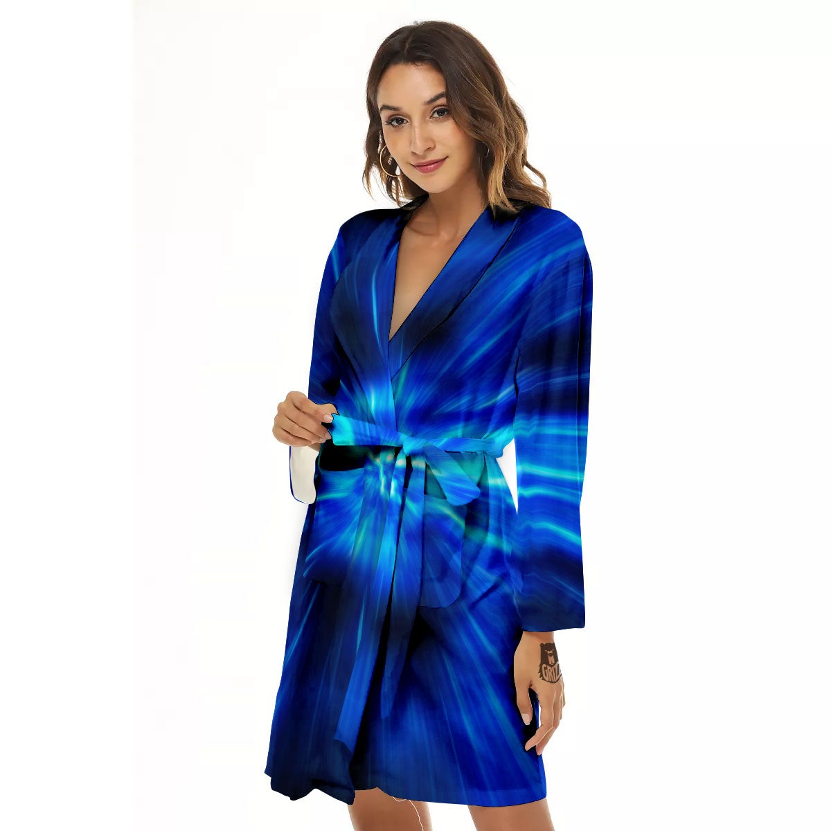 Vortex Lightspeed Print Women's Robe-grizzshop