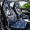 WOLF BEHIND TREE SEAT COVERS WITH BLUE-grizzshop