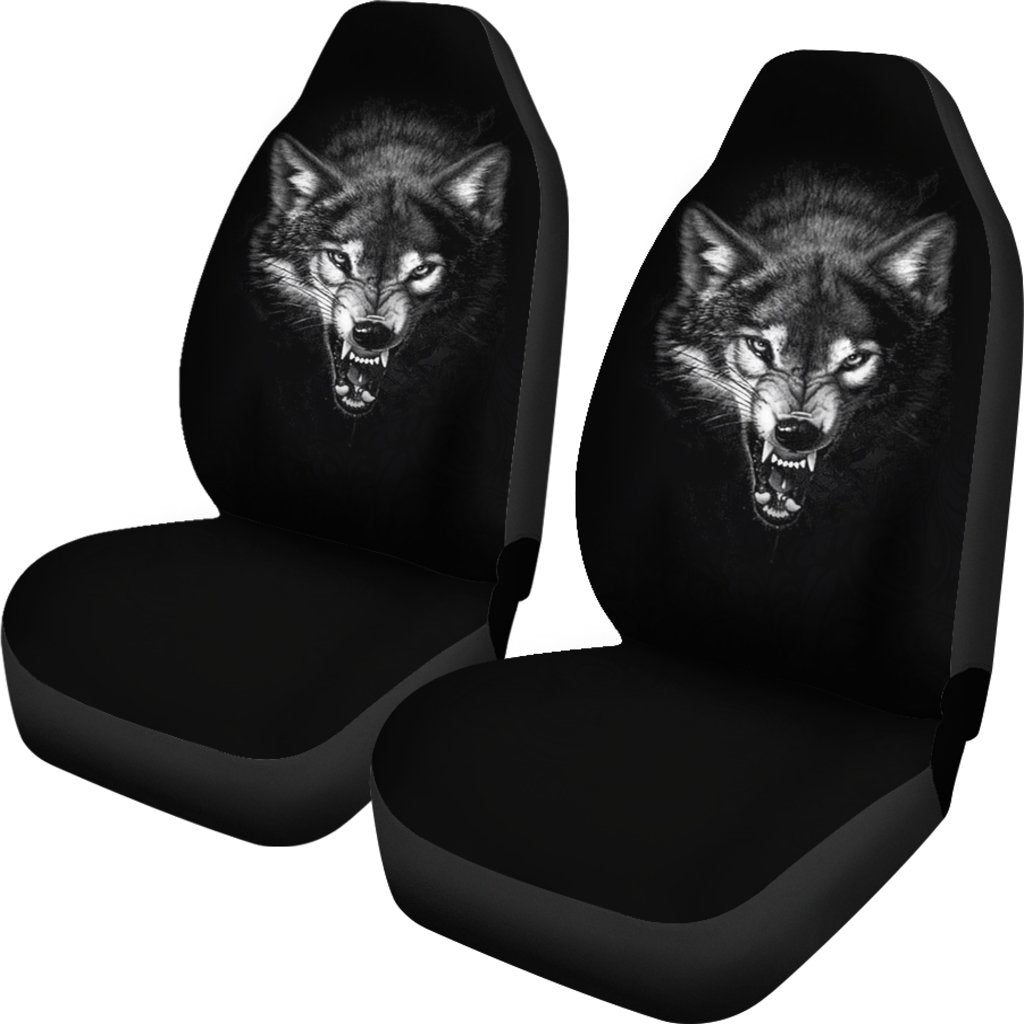 WOLF PRINT SEAT COVERS - NIGHTMARE-grizzshop