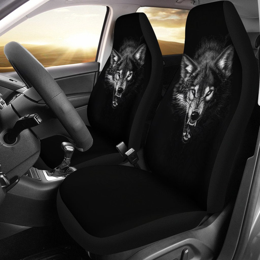 WOLF PRINT SEAT COVERS - NIGHTMARE-grizzshop