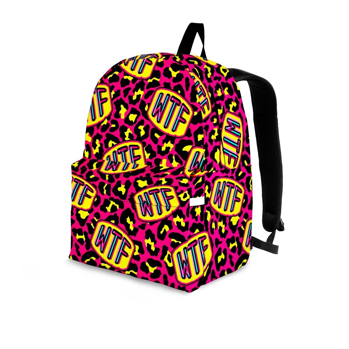 WTF Cheetah Hiphop Graffiti Print Backpack-grizzshop