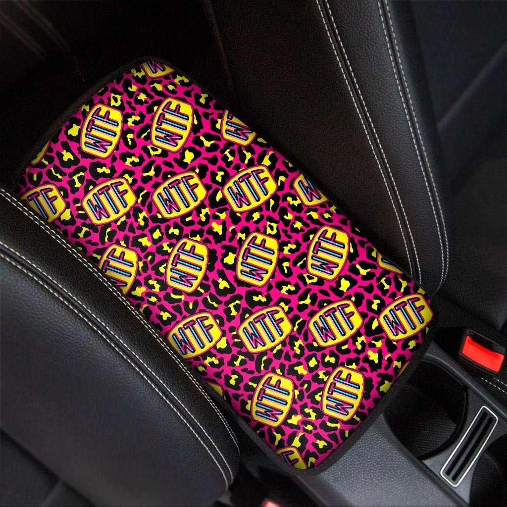 WTF Cheetah Hiphop Graffiti Print Car Console Cover-grizzshop