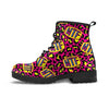 WTF Cheetah Hiphop Graffiti Print Men's Boots-grizzshop