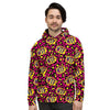 WTF Cheetah Hiphop Graffiti Print Men's Hoodie-grizzshop