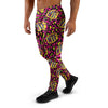 WTF Cheetah Hiphop Graffiti Print Men's Joggers-grizzshop