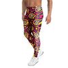 WTF Cheetah Hiphop Graffiti Print Men's Leggings-grizzshop