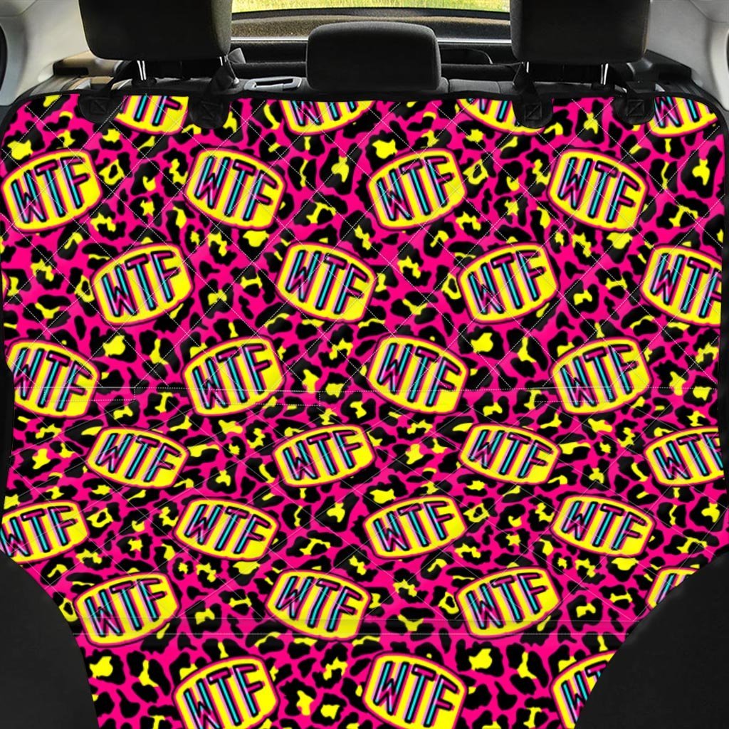 WTF Cheetah Hiphop Graffiti Print Pet Car Seat Cover-grizzshop