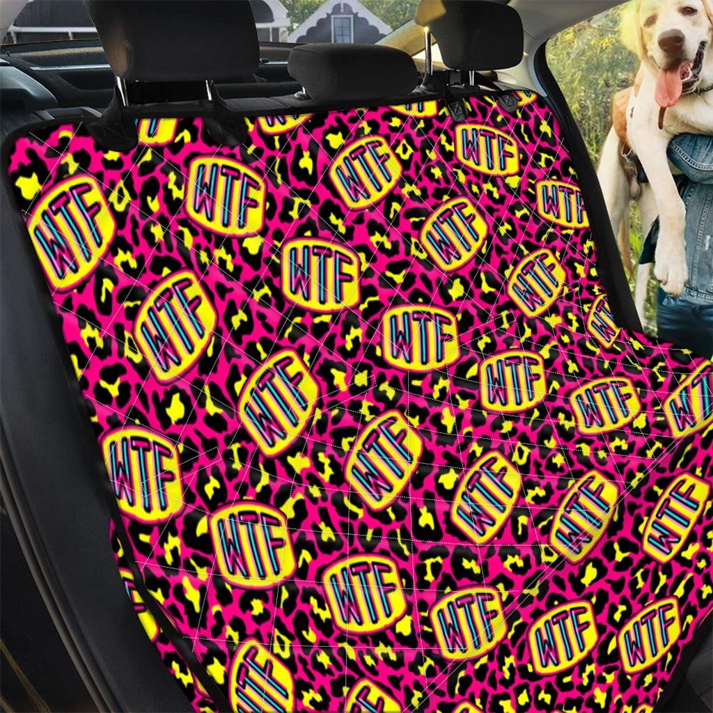 WTF Cheetah Hiphop Graffiti Print Pet Car Seat Cover-grizzshop